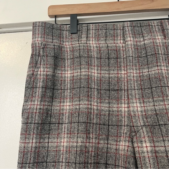 Pendleton Gray Plaid Women's Straight Leg Pants 36 inch waist Classic office - Picture 2 of 7